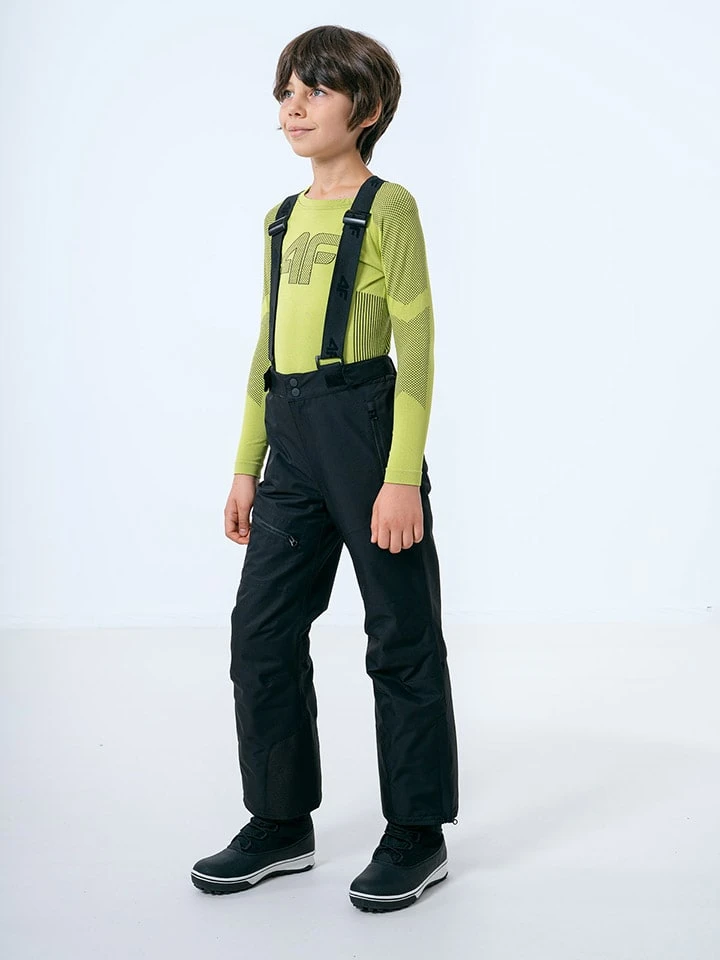 4F Ski-/ Snowboardhose In Schwarz 5 4F Ski-/ Snowboardhose In Schwarz – Bild 3