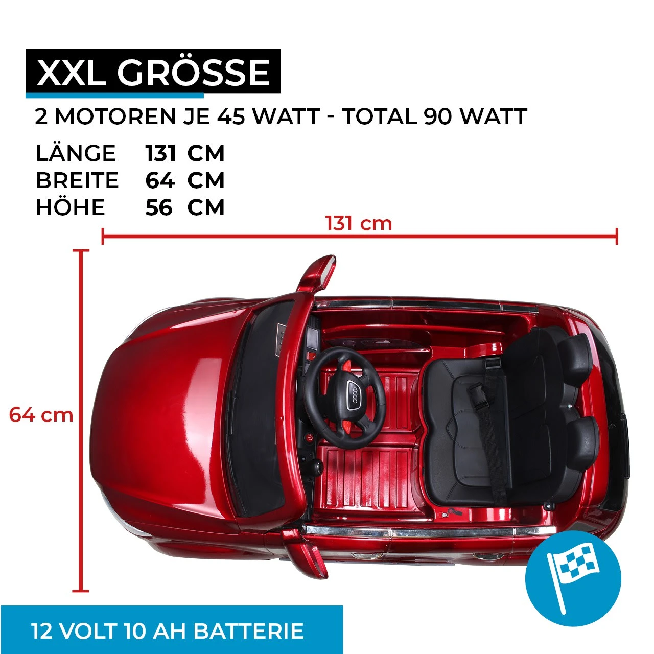 Elektroauto Audi Q7 4L In Rot Lackiert 4 Elektroauto Audi Q7 4L In Rot Lackiert – Bild 2