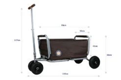 Beachtrekker LiFe Faltbarer Bollerwagen + Bremse, Klappbarer Handwagen (Grün) -Bekleidungsgeschäft beachtrekker beachtrekker life faltbarer bollerwagen bremse klappbarer handwagen grun 2