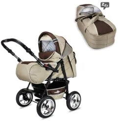 10tlg. Set: Kombi Kinderwagen "Rio" In Braun -Bekleidungsgeschäft bergsteiger 10tlg set kombi kinderwagen rio in braun 2