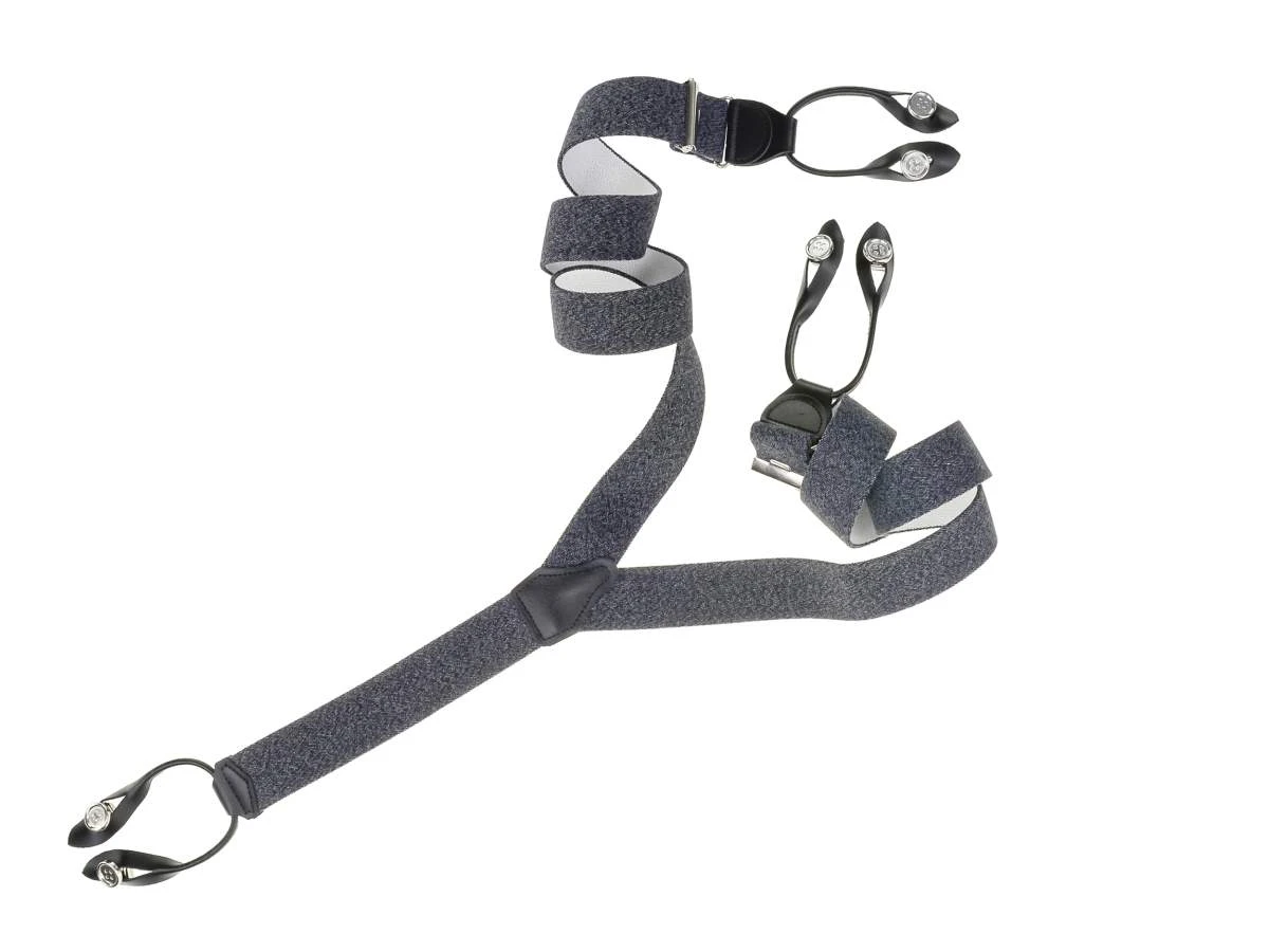 Hosenträger 36mm Meliert In Anthrazit 4 Hosenträger 36mm Meliert In Anthrazit – Bild 2