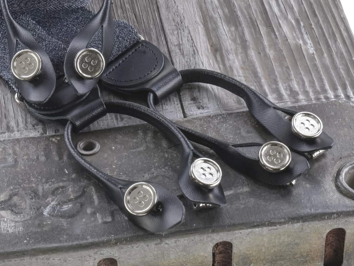 Hosenträger 36mm Meliert In Anthrazit 6 Hosenträger 36mm Meliert In Anthrazit – Bild 4