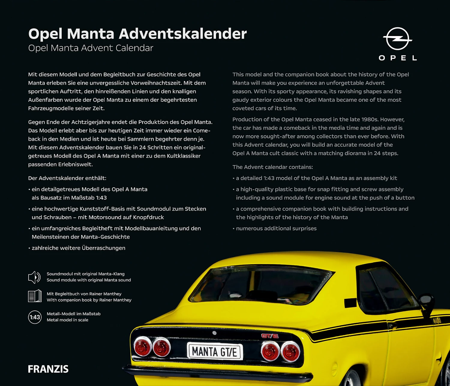 Adventskalender Opel Manta 6 Adventskalender Opel Manta – Bild 4