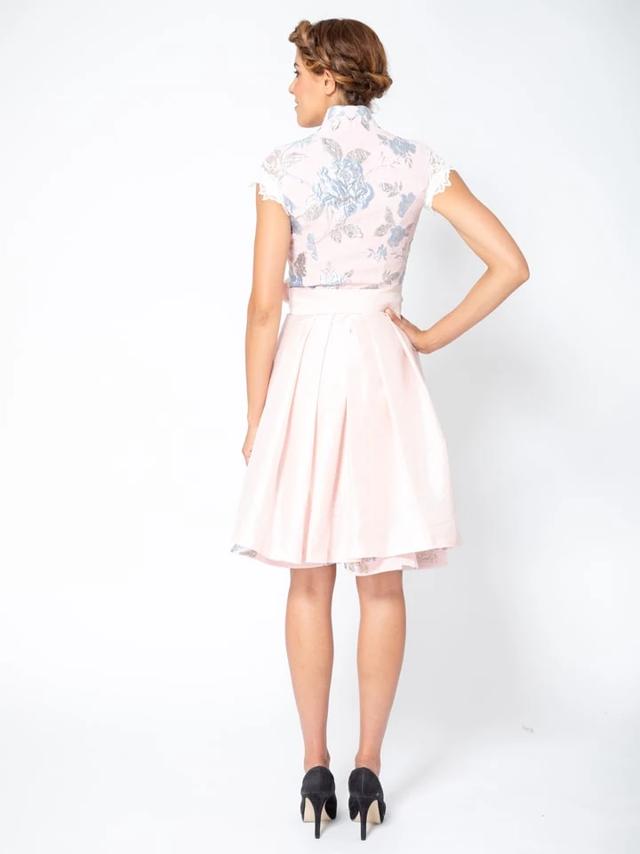Dirndl "Alessia" In Rosa/ Hellblau 4 Dirndl "Alessia" In Rosa/ Hellblau – Bild 2