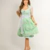 Dirndl "Mara" In Grün/ Weiß -Bekleidungsgeschäft halali by astrid soll dirndl mara in grun weiss