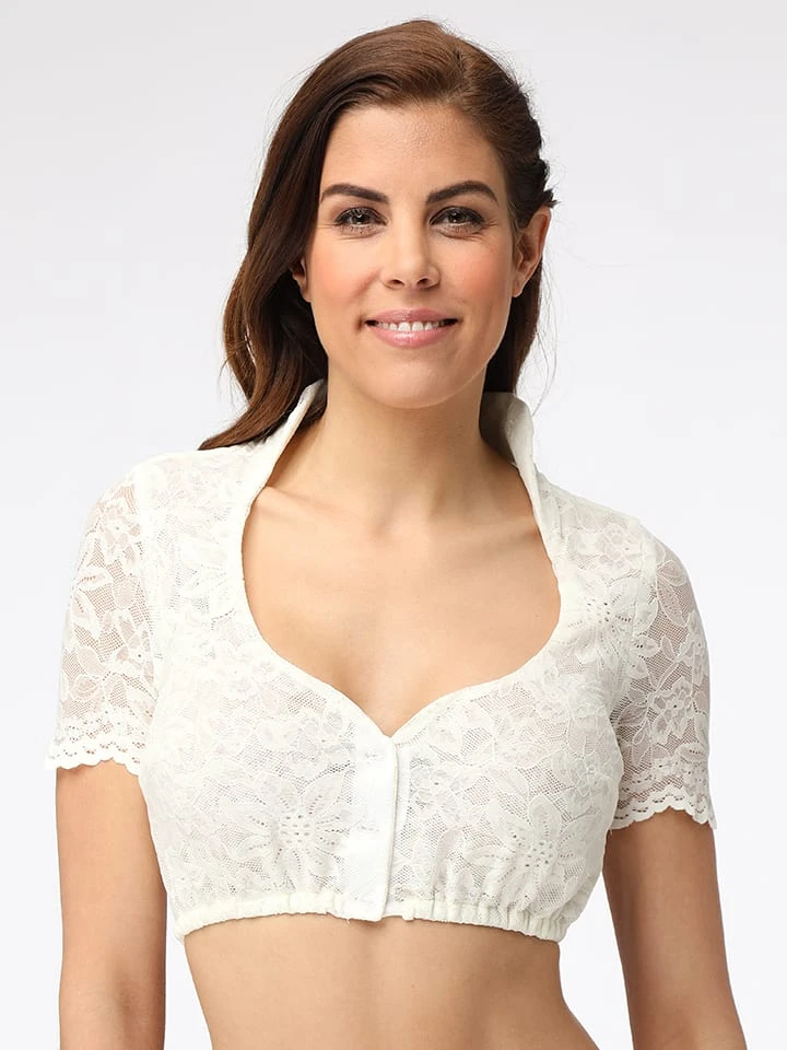 Dirndlbluse "Anja" In Creme 3 Dirndlbluse "Anja" In Creme