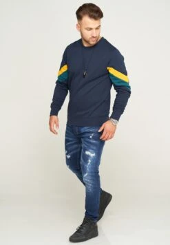 Jack & Jones Sweatshirt - JACOB INFINITY SWEAT CREW NECK In Navy Blazer -Bekleidungsgeschäft jack and jones sweatshirt jacob infinity sweat crew neck in navy blazer 3