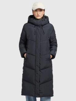 Khujo Mantel SONJE4 In Graublau -Bekleidungsgeschäft khujo mantel sonje4 in graublau 3