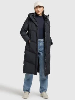 Khujo Mantel SONJE4 In Graublau -Bekleidungsgeschäft khujo mantel sonje4 in graublau 5