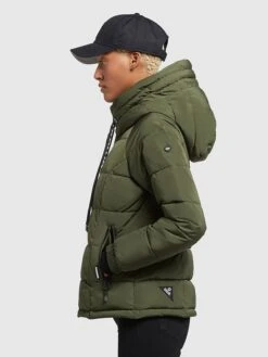 Khujo Steppjacke "Joilee" In Khaki -Bekleidungsgeschäft khujo steppjacke joilee in khaki 2