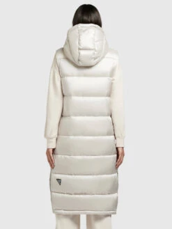 Khujo Weste TOURIN SATIN In Perlweiß -Bekleidungsgeschäft khujo weste tourin satin in perlweiss 4