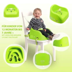 Toddler Booster In Lime Green -Bekleidungsgeschäft koru kids toddler booster in lime green 1