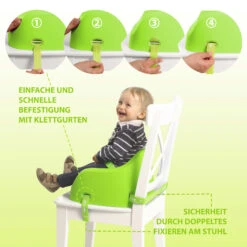 Toddler Booster In Lime Green -Bekleidungsgeschäft koru kids toddler booster in lime green 3