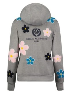 Hoodie "Farguimai" In Grau/ Rosa/ Blau -Bekleidungsgeschäft maison montaigne hoodie farguimai in grau rosa blau 1