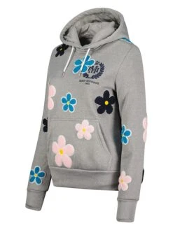 Hoodie "Farguimai" In Grau/ Rosa/ Blau -Bekleidungsgeschäft maison montaigne hoodie farguimai in grau rosa blau 2