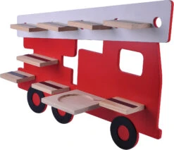 Regal Für Die Hörspielbox Von BE IMEX, Feuerwehr -Bekleidungsgeschäft mytoys collection regal fur die horspielbox von be imex feuerwehr 2