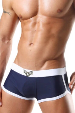 Beach Sprinterpants MILITARY In Blau -Bekleidungsgeschäft oboy beach sprinterpants military in blau 2