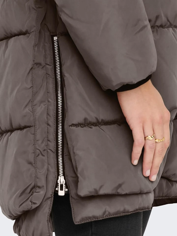 ONLY Wintermantel "Nora" In Grau 8 ONLY Wintermantel "Nora" In Grau – Bild 6