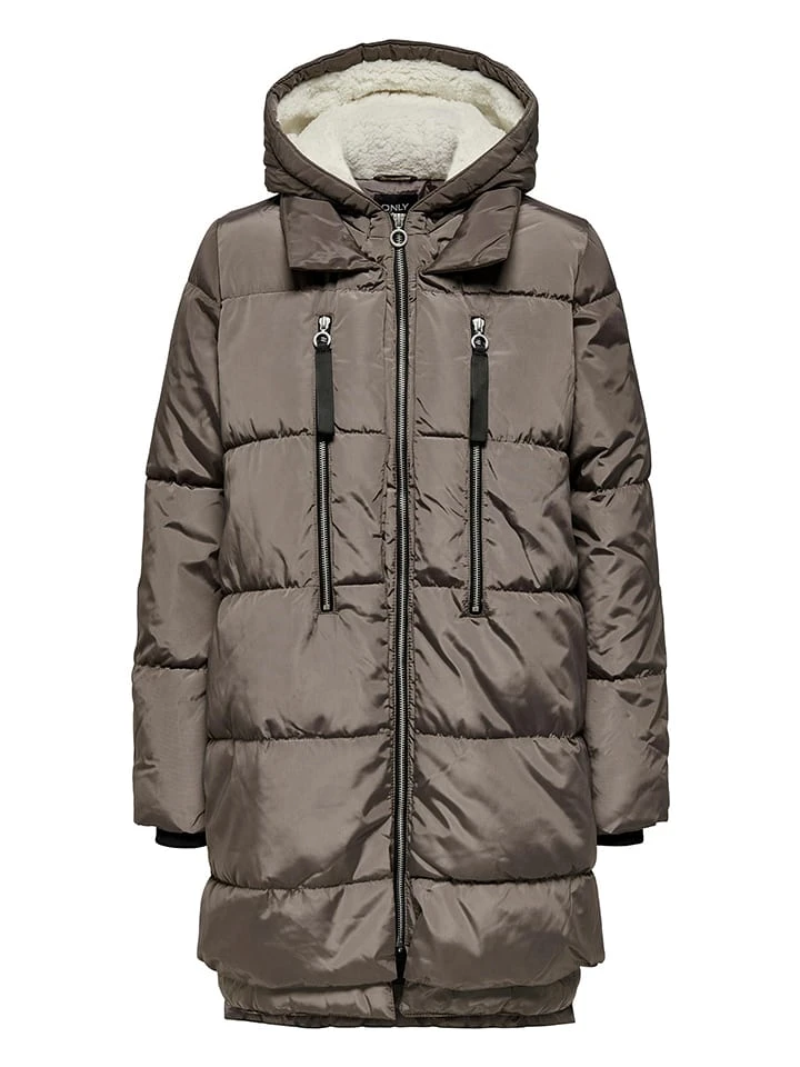 ONLY Wintermantel "Nora" In Grau 3 ONLY Wintermantel "Nora" In Grau