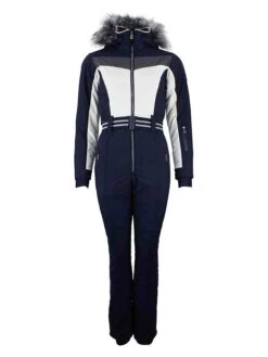 Ski-/ Snowboardanzug "Arctian" In Dunkelblau/ Weiß