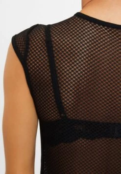 Netzkleid In Schwarz -Bekleidungsgeschäft petite fleur gold netzkleid in schwarz 5