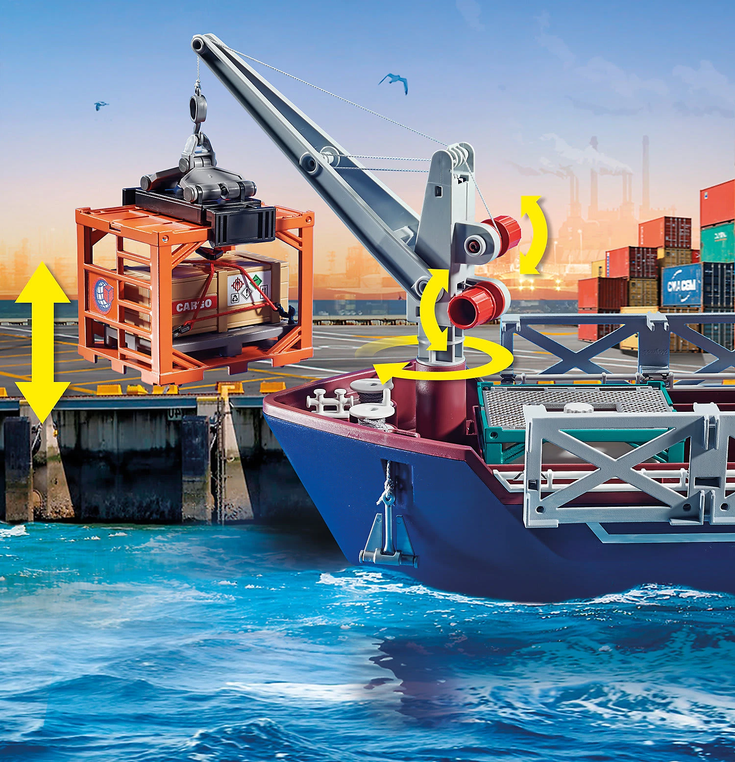 Playmobil 70769 Großes Containerschiff Mit Zollboot 9 Playmobil 70769 Großes Containerschiff Mit Zollboot – Bild 7