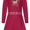 Dress Girls Dress Horse EMB Stones In Very Berry -Bekleidungsgeschäft salt and pepper dress girls dress horse emb stones in very berry