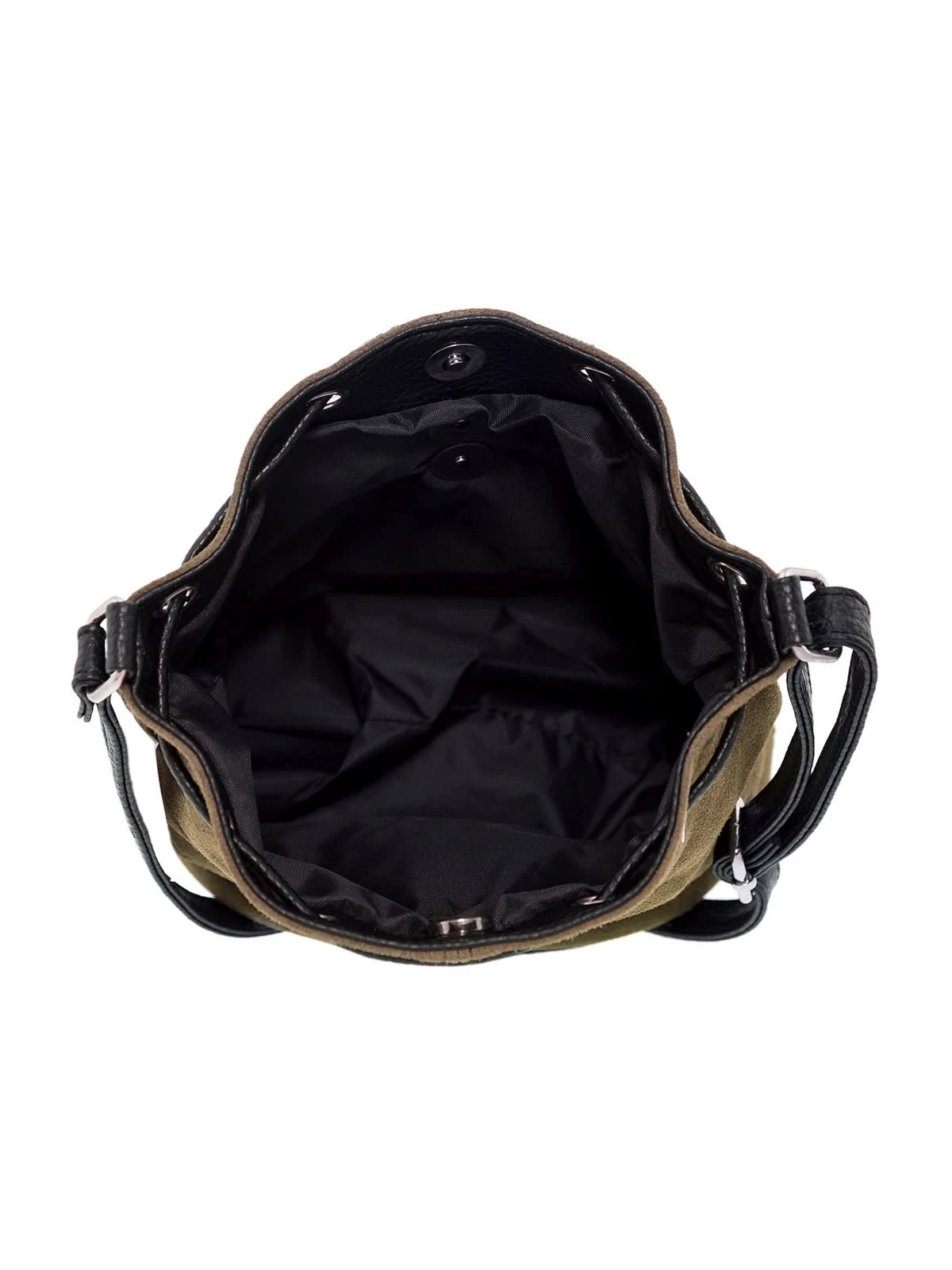 Wildlederbeutel TA30210 Mit Metallherz, Grau Braun 6 Wildlederbeutel TA30210 Mit Metallherz, Grau Braun – Bild 4