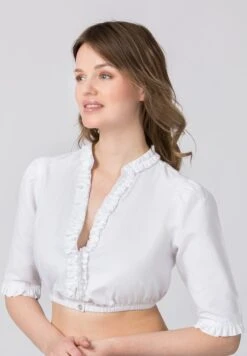 Bluse "Adriette" In Weiss -Bekleidungsgeschäft stockerpoint bluse adriette in weiss 2