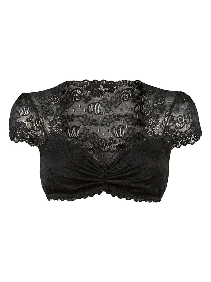 Dirndlbluse "Jasmin" In Schwarz 4 Dirndlbluse "Jasmin" In Schwarz – Bild 2