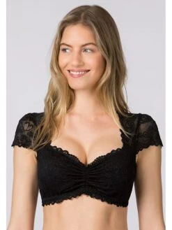 Dirndlbluse "Jasmin" In Schwarz