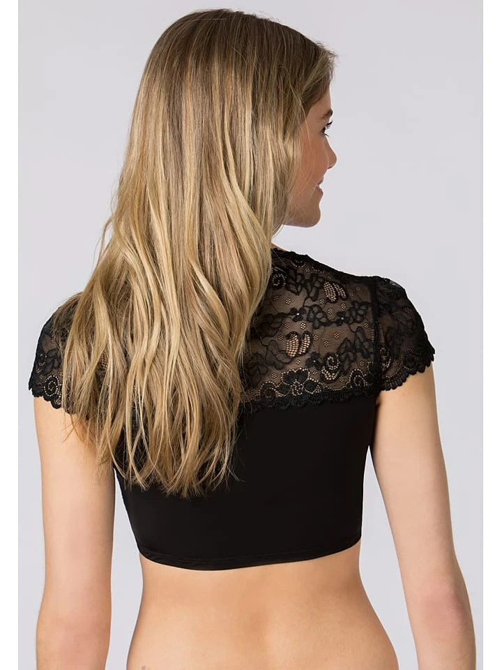 Dirndlbluse "Jasmin" In Schwarz 6 Dirndlbluse "Jasmin" In Schwarz – Bild 4