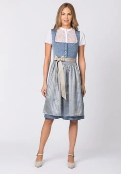 Bekleidungsgeschäft -Bekleidungsgeschäft stockerpoint midi dirndl irit in rauchblau 1