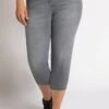 Ulla Popken Stretchjeans 7/8 In Grau -Bekleidungsgeschäft ulla popken stretchjeans 7 8 in grau