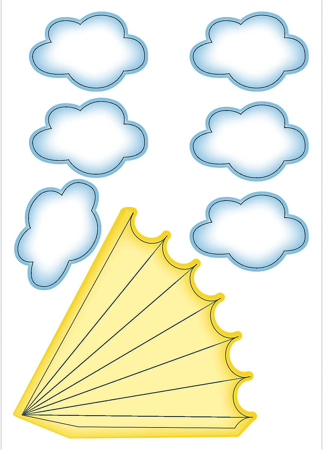 Ursus Deko-Set Schultüte Easy Line Einhorn 7 Ursus Deko-Set Schultüte Easy Line Einhorn – Bild 5