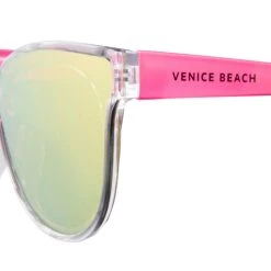 VENICE BEACH Sonnenbrille In Crystal Clear-pink Temple-pink Mirror -Bekleidungsgeschäft venice beach sonnenbrille in crystal clear pink temple pink mirror 2